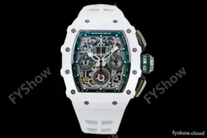 Richard Mille - RM11-03 Le Mans Classic Flyback Chrono Wht-Cer/Ru Wht/Ske KVF V5 A7750