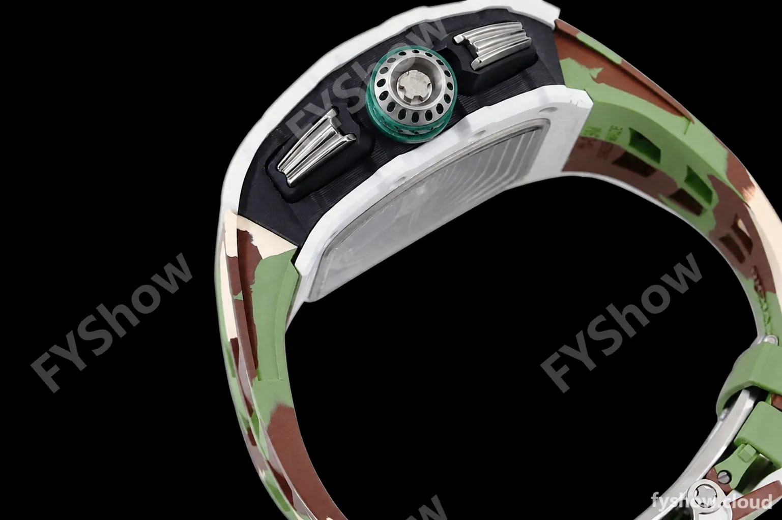 Richard Mille - RM11-03 Le Mans Classic Flyback Chrono Wht-Cer/Ru Camou/Ske KVF V5 A7750 - Image 8
