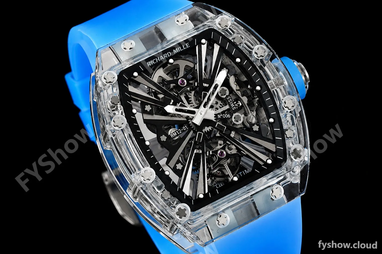 Richard Mille - RM012-01 Tourbillon Sapphire FC/RU Blue Skeleton RMF Tourb - Image 2