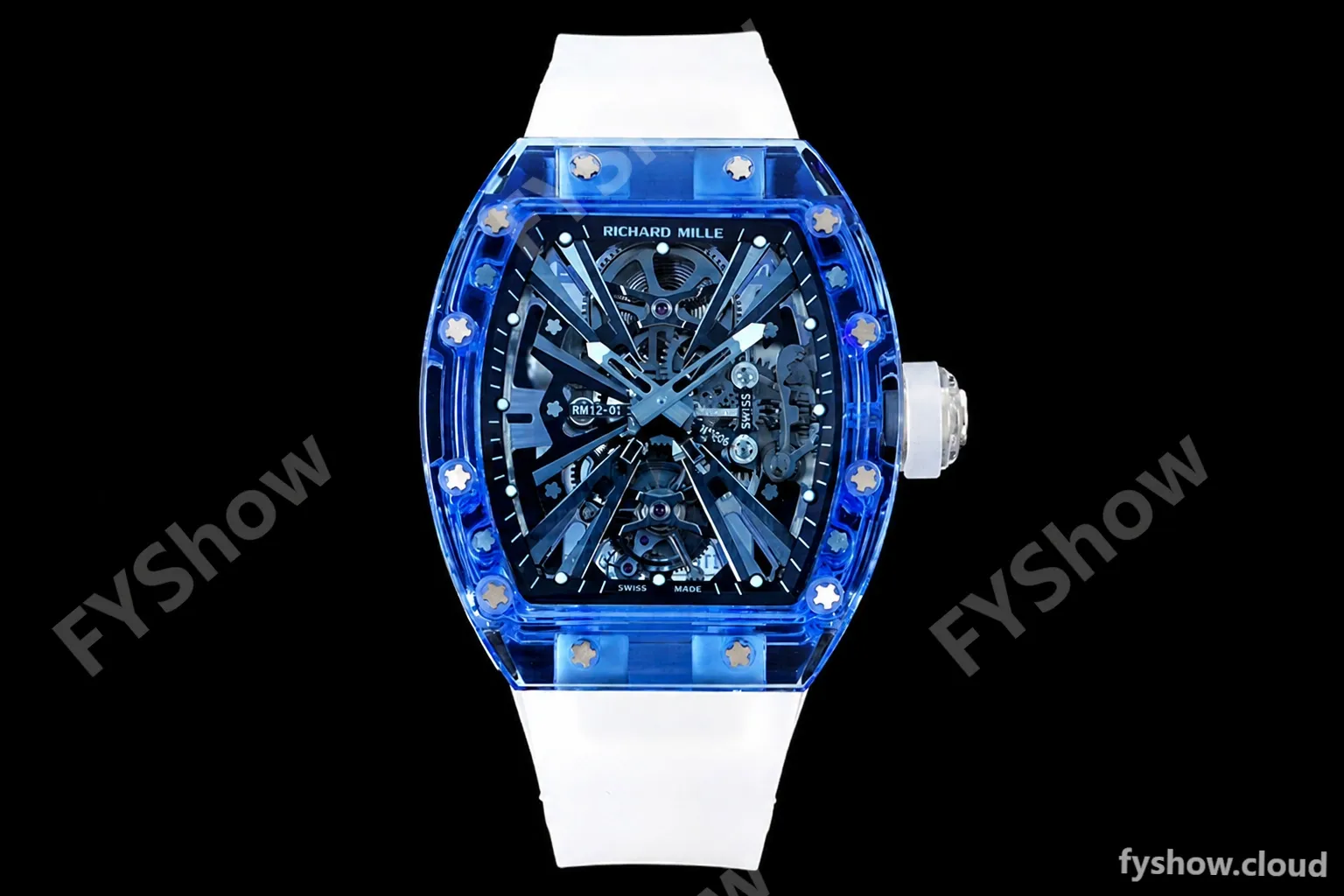 Richard Mille - RM012-01 Tourbillon Blue Sapphire FC/RU Transparent Skeleton RMF Tourb