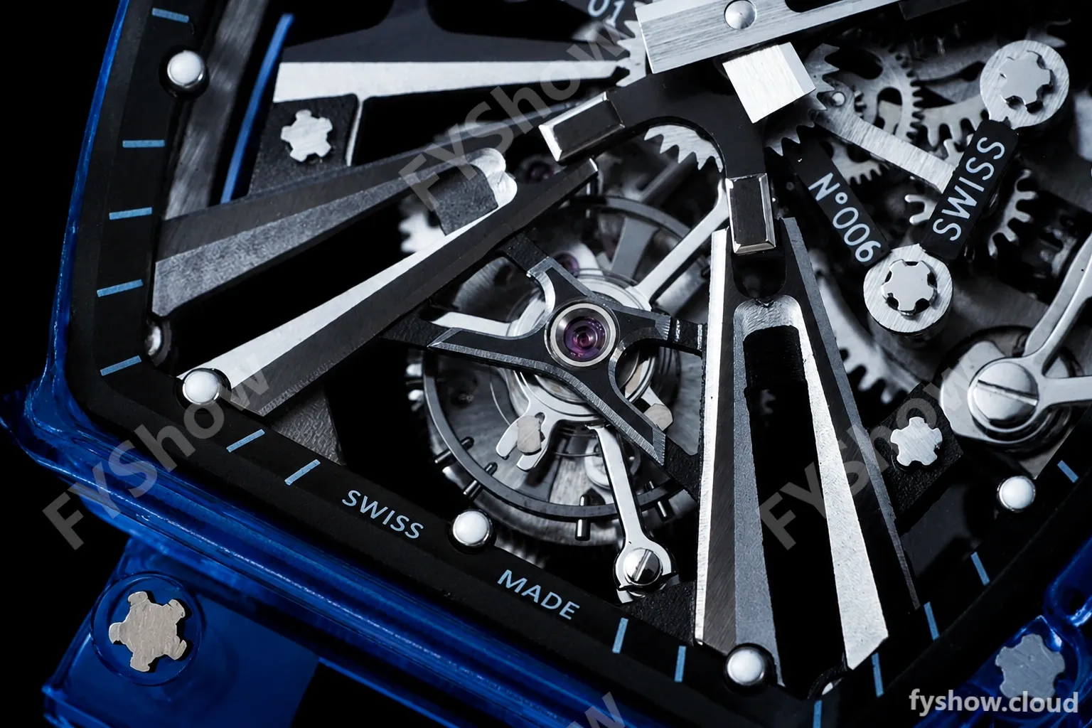 Richard Mille - RM012-01 Tourbillon Blue Sapphire FC/RU Transparent Skeleton RMF Tourb - Image 2