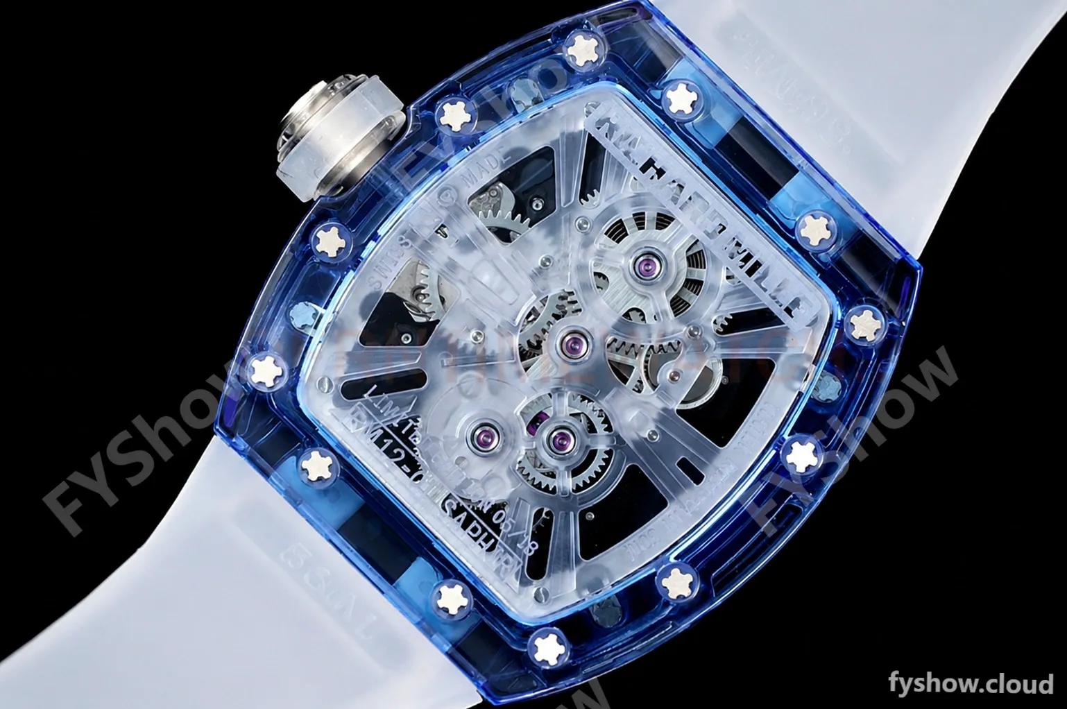 Richard Mille - RM012-01 Tourbillon Blue Sapphire FC/RU Transparent Skeleton RMF Tourb - Image 6