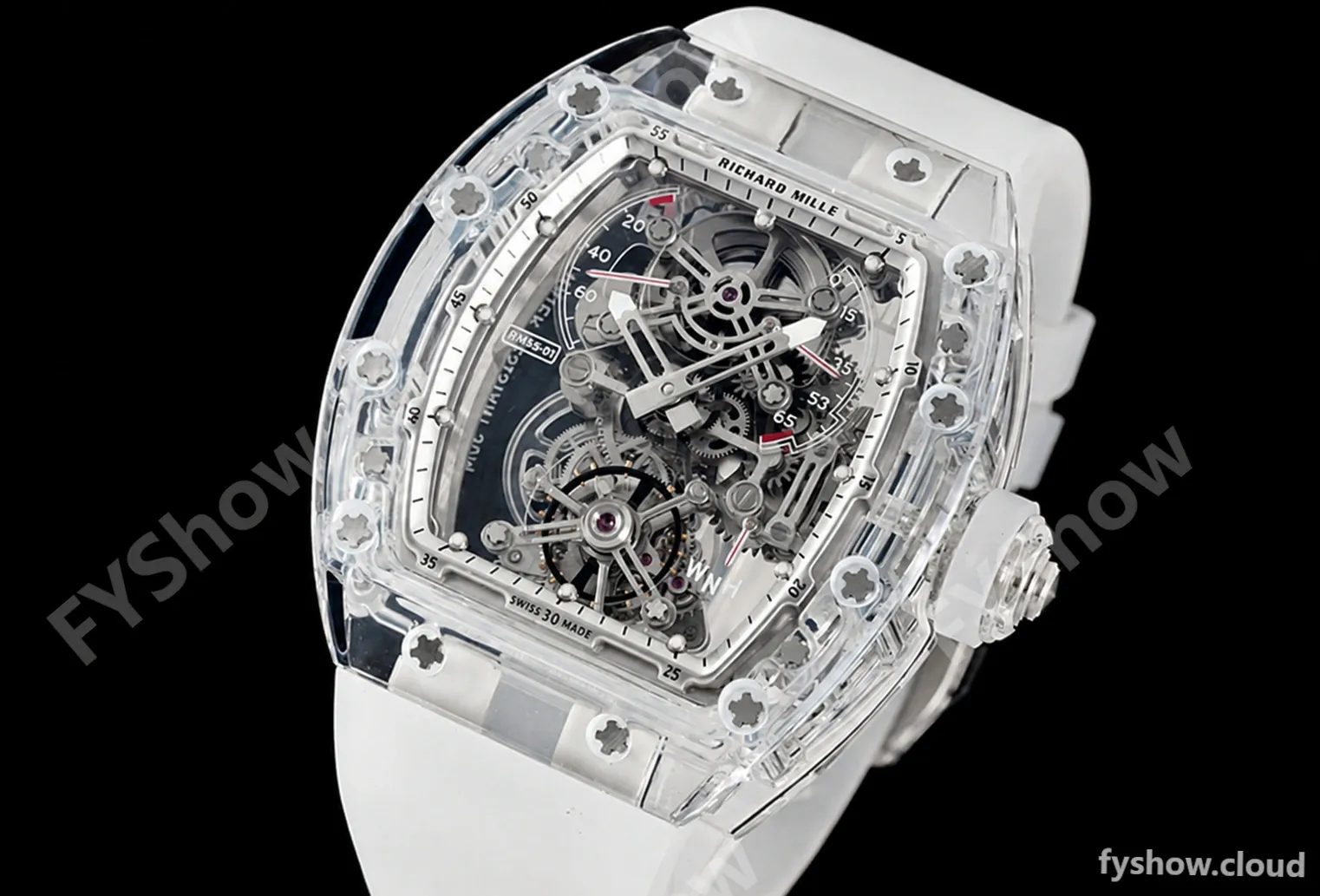 Richard Mille - RM056-01 Tourbillon Sapphire RU Transparent Skeleton RMF Tourb - Image 4