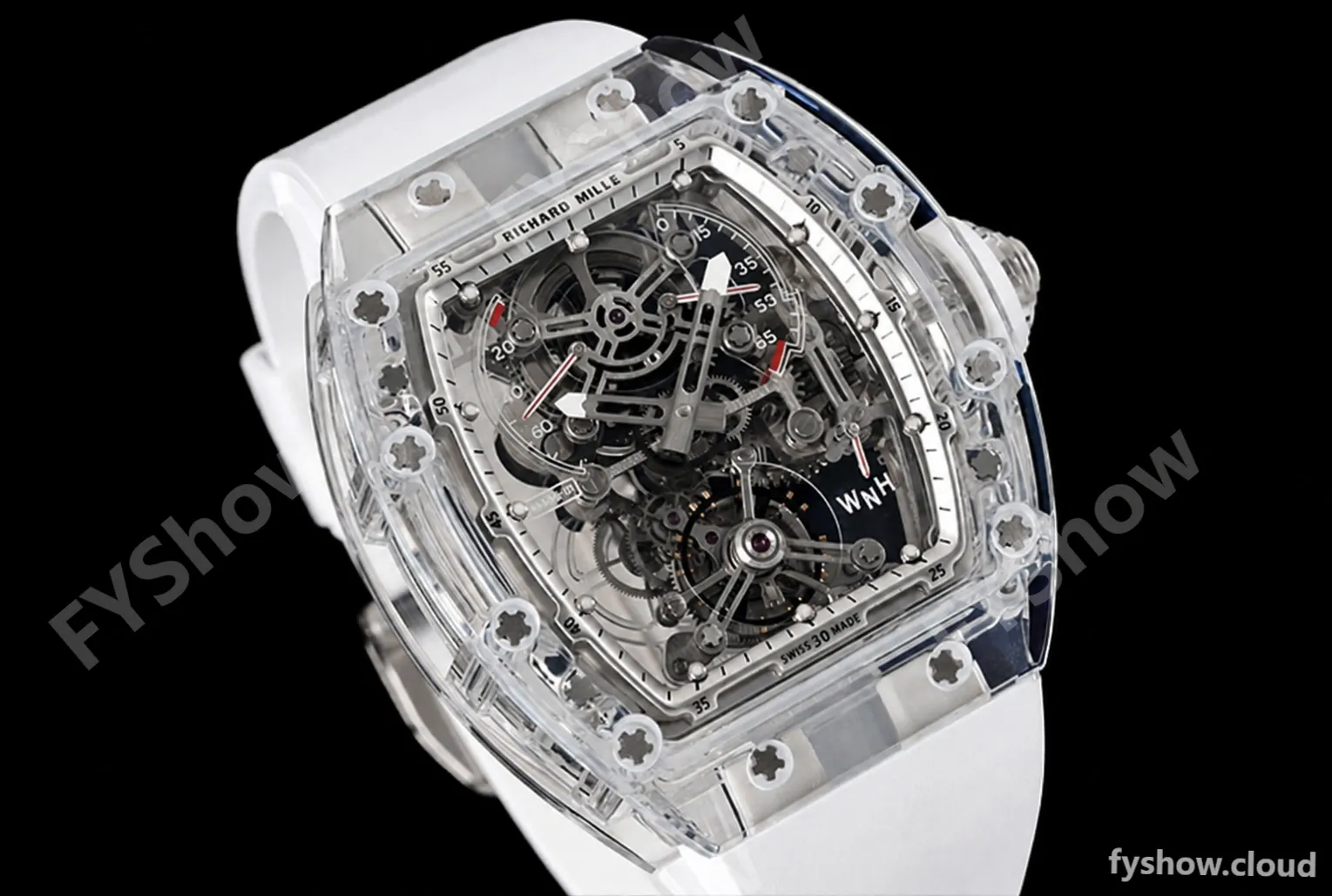 Richard Mille - RM056-01 Tourbillon Sapphire RU Transparent White Skeleton RMF Tourb - Image 4