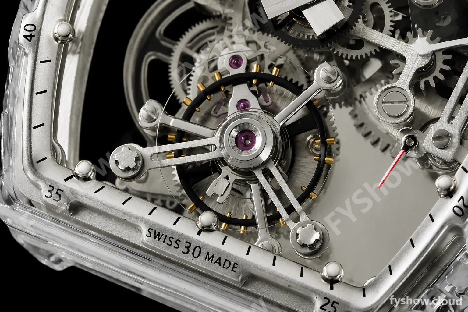 Richard Mille - RM056-01 Tourbillon Sapphire RU Transparent White Skeleton RMF Tourb - Image 6