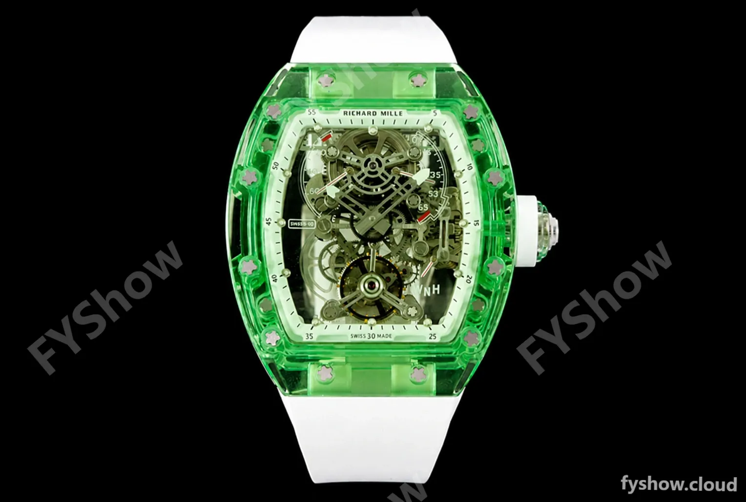 Richard Mille - RM056-01 Tourbillon Sapphire RU Transparent Green Skeleton RMF Tourb