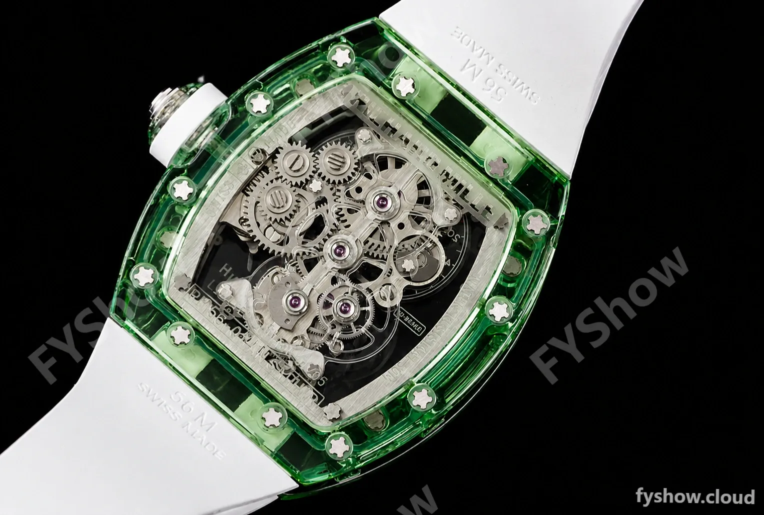 Richard Mille - RM056-01 Tourbillon Sapphire RU Transparent Green Skeleton RMF Tourb - Image 3