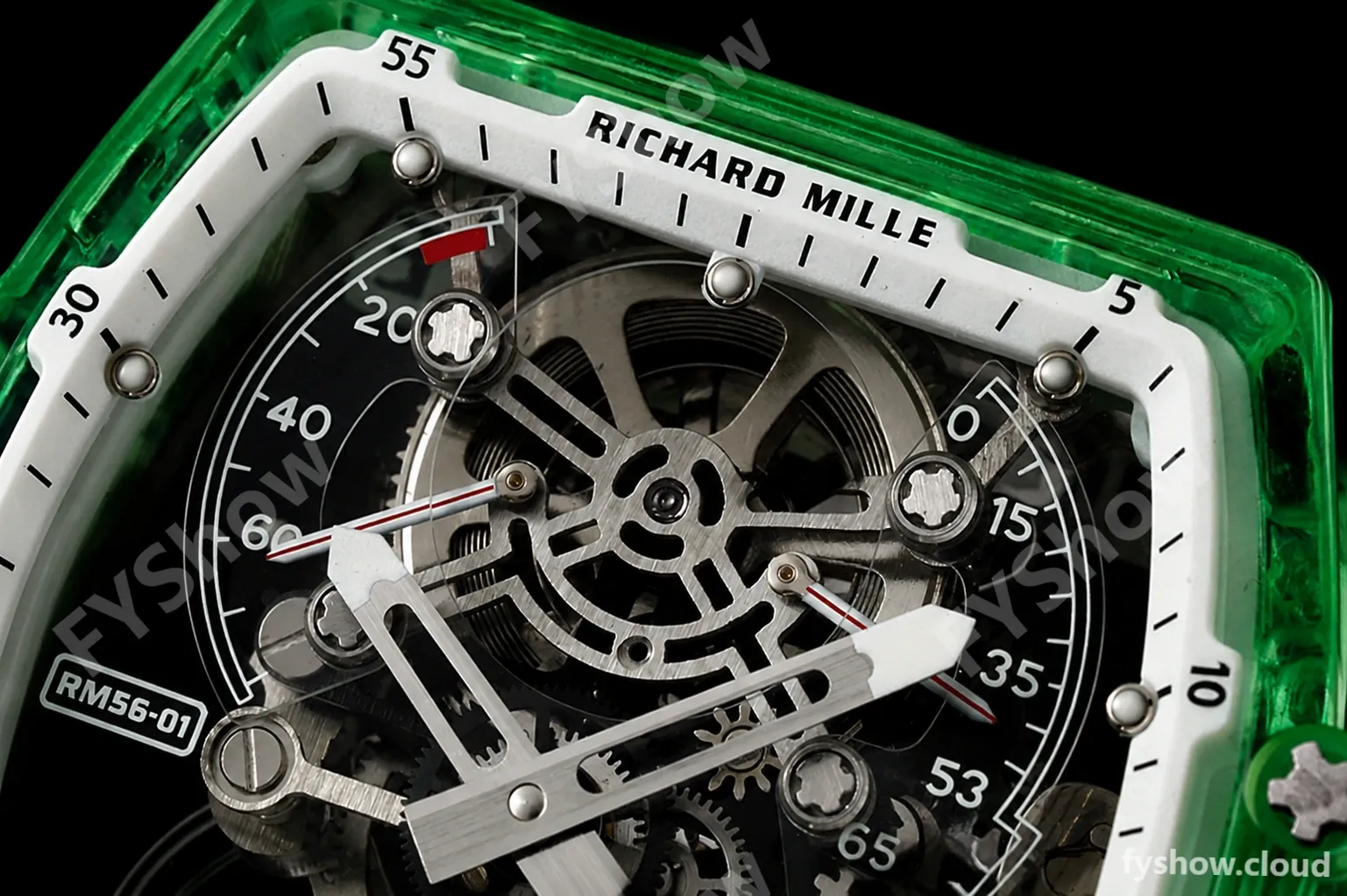 Richard Mille - RM056-01 Tourbillon Sapphire RU Transparent Green Skeleton RMF Tourb - Image 5