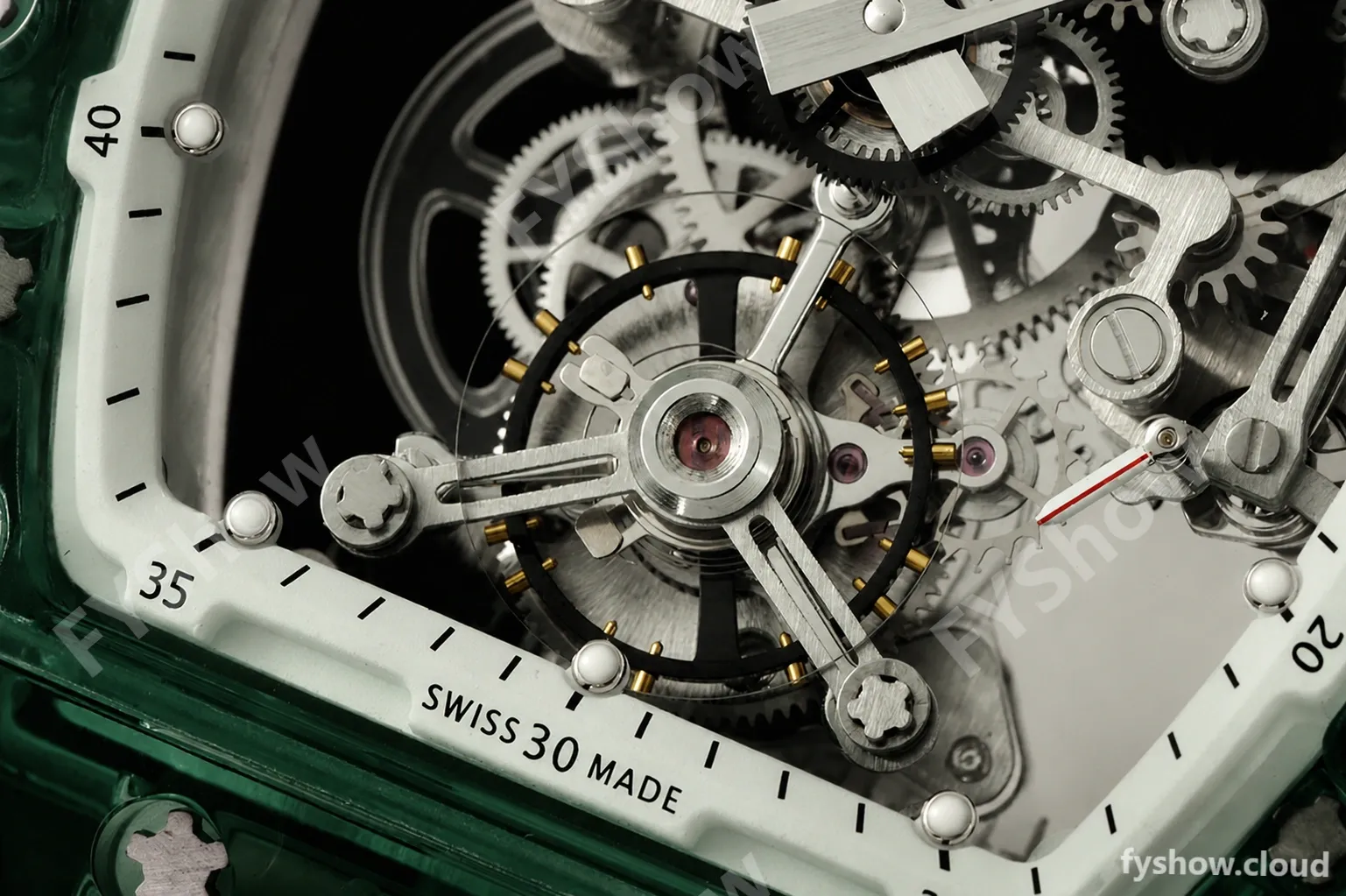 Richard Mille - RM056-01 Tourbillon Sapphire RU Transparent Green Skeleton RMF Tourb - Image 7