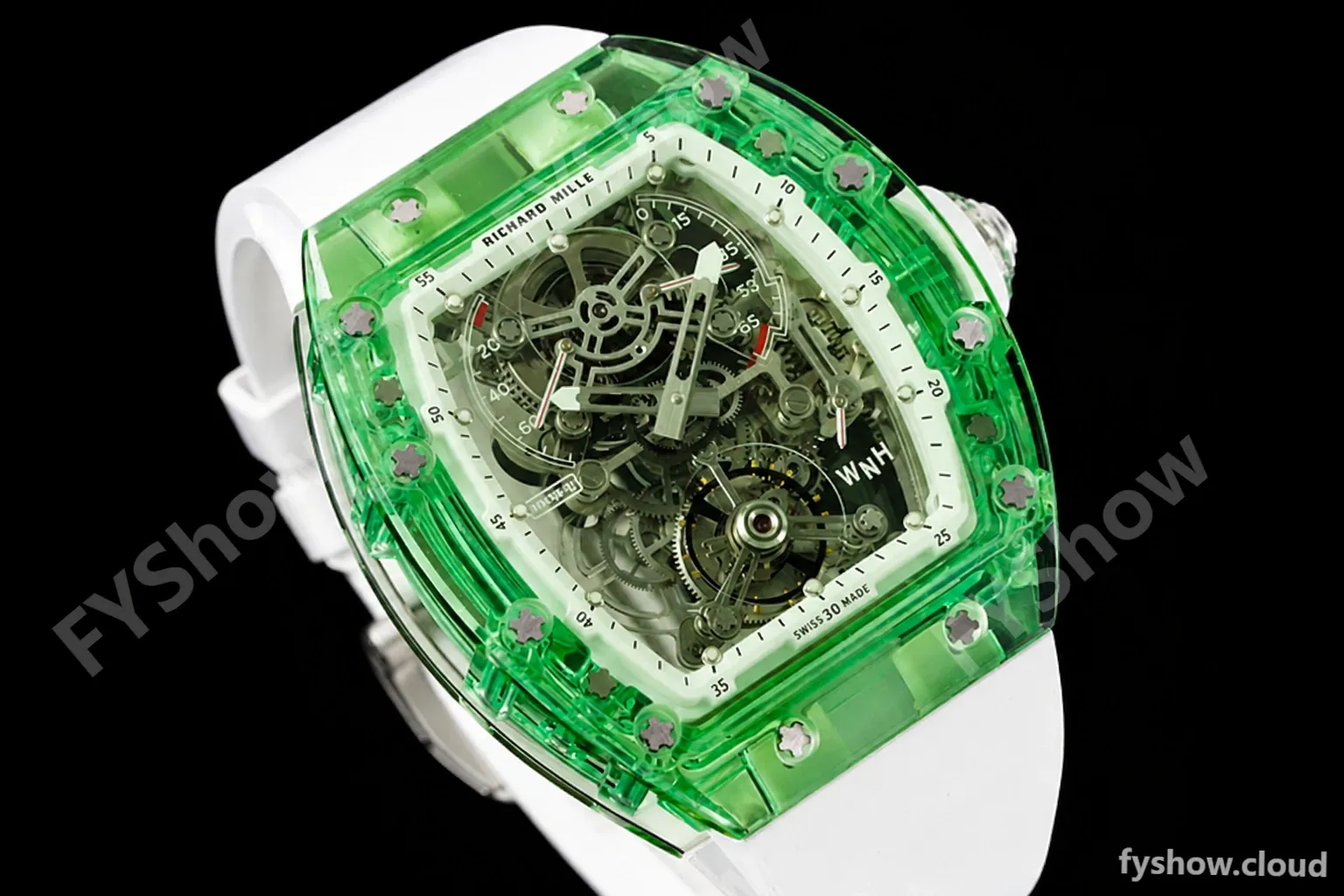 Richard Mille - RM056-01 Tourbillon Sapphire RU Transparent Green Skeleton RMF Tourb - Image 8