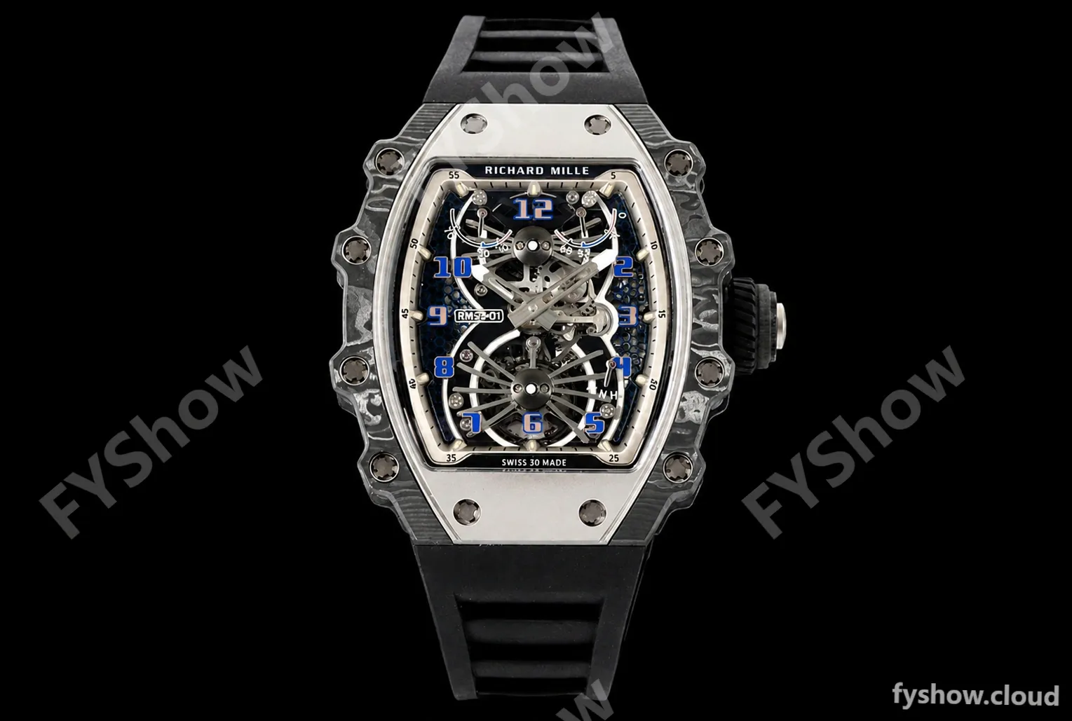 Richard Mille - RM021-01 Tourbillon CF/RU Black Skeleton RMF Tourb
