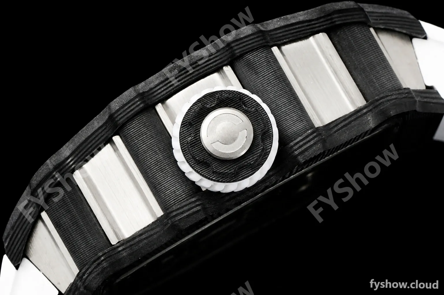 Richard Mille - RM021-01 Tourbillon CF/RU/Wht Black Skeleton RMF Tourb - Image 5