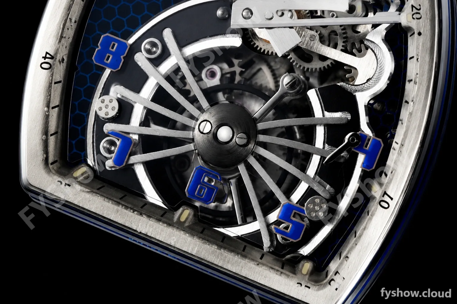 Richard Mille - RM021-01 Tourbillon CF/RU/Wht Black Skeleton RMF Tourb - Image 7