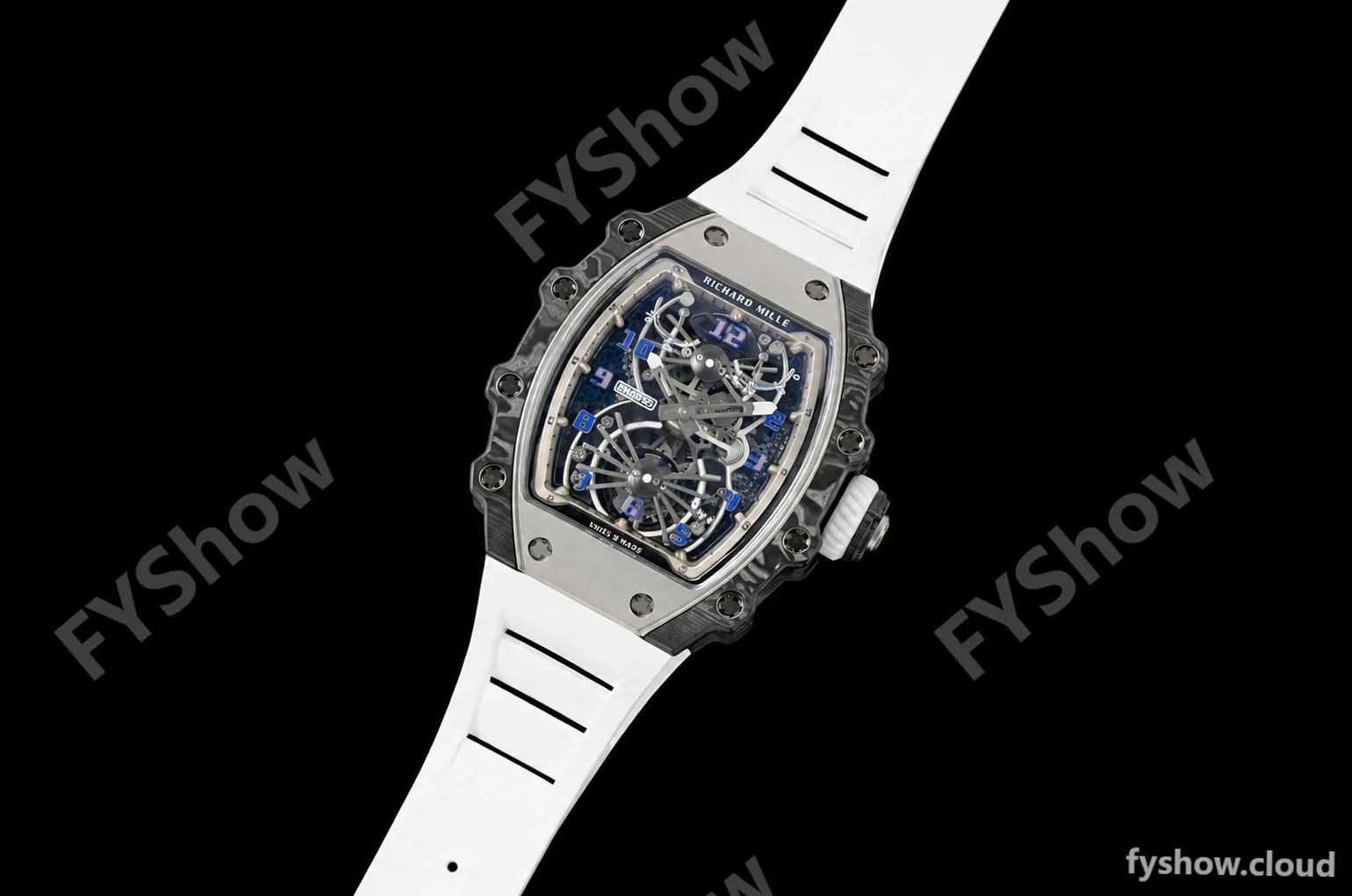 Richard Mille - RM021-01 Tourbillon CF/RU/Wht Black Skeleton RMF Tourb - Image 8