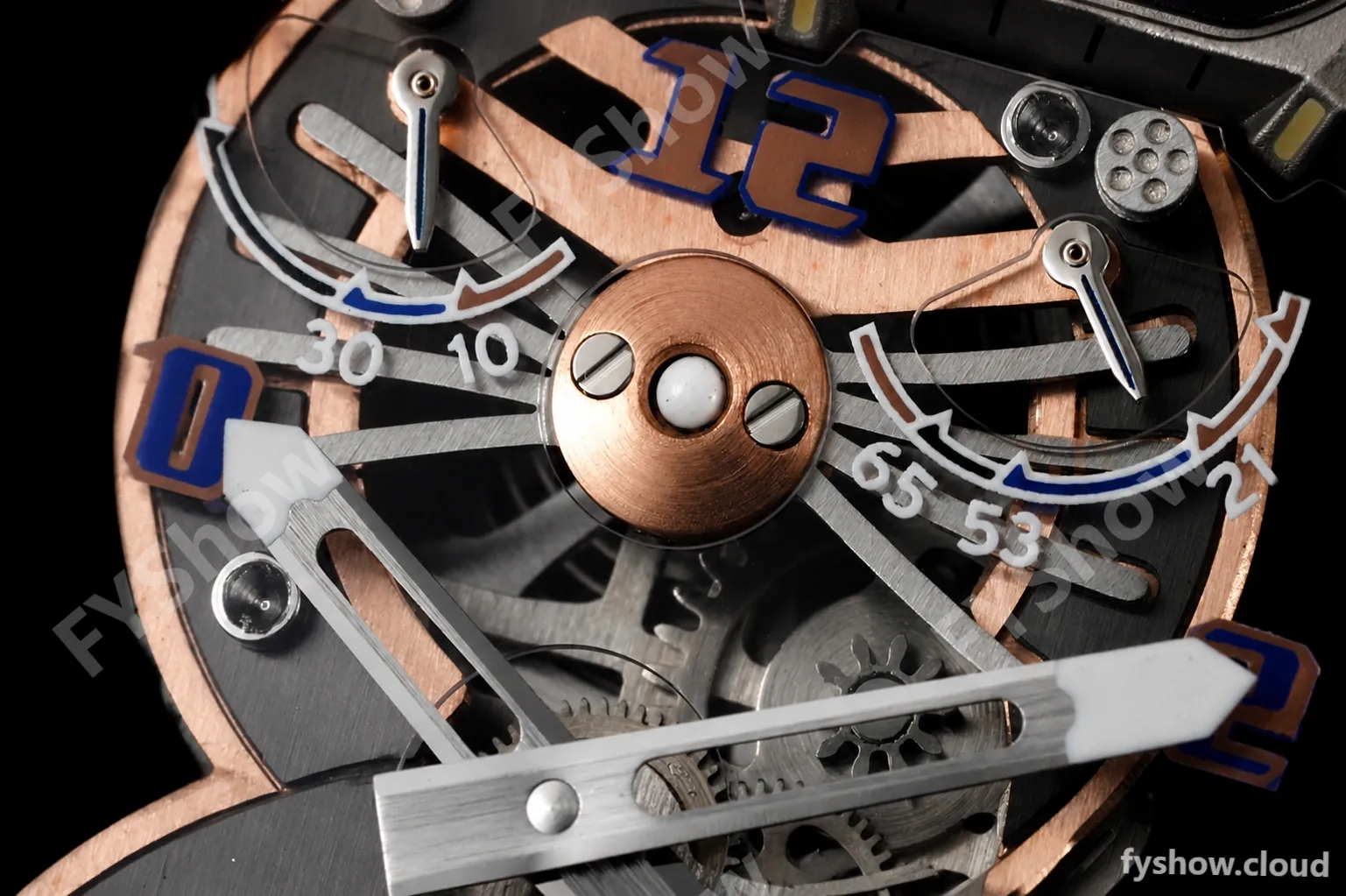 Richard Mille - RM021-01 Tourbillon CF/RU/RG Black Skeleton RMF Tourb - Image 2