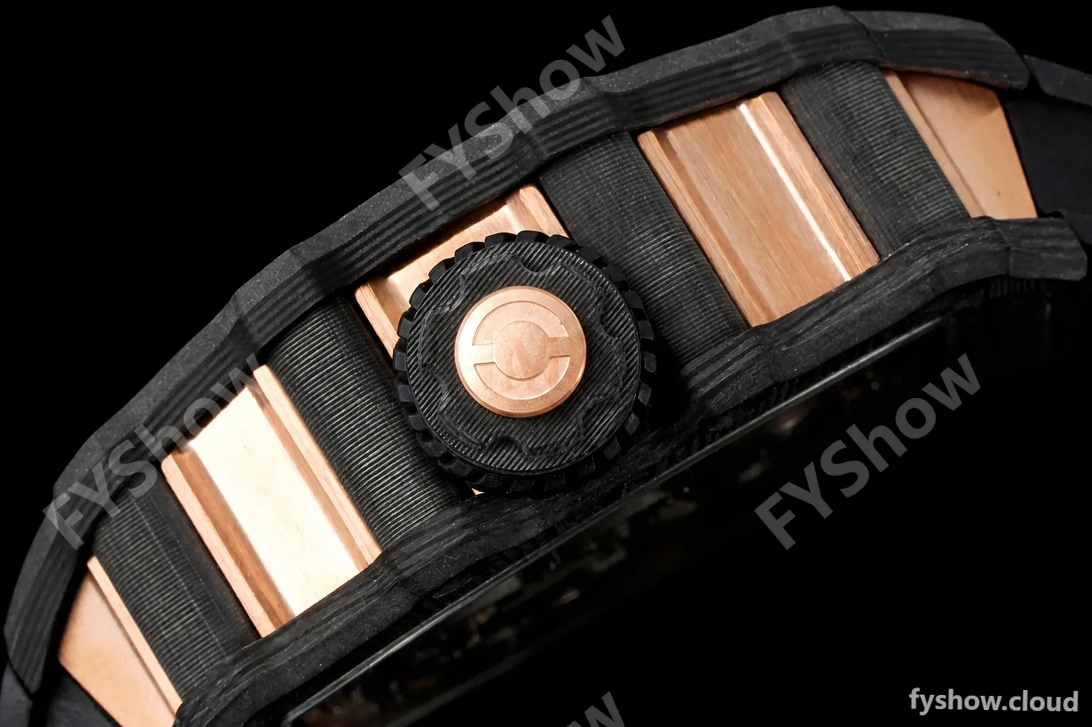 Richard Mille - RM021-01 Tourbillon CF/RU/RG Black Skeleton RMF Tourb - Image 5
