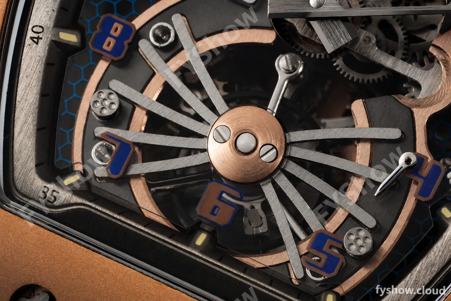 Richard Mille - RM021-01 Tourbillon CF/RU/RG Black Skeleton RMF Tourb - Image 7