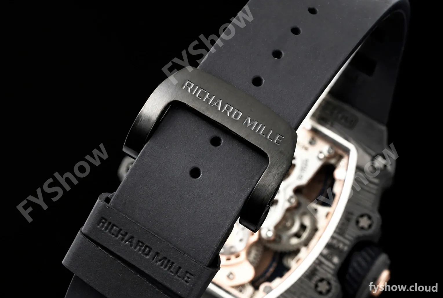 Richard Mille - RM021-01 Tourbillon CF/RU/RG Black Skeleton RMF Tourb - Image 9