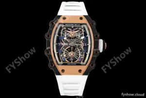 Richard Mille - RM021-01 Tourbillon CF/RU/RG White Skeleton RMF Tourb