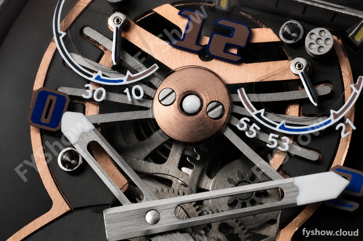Richard Mille - RM021-01 Tourbillon CF/RU/RG White Skeleton RMF Tourb - Image 7