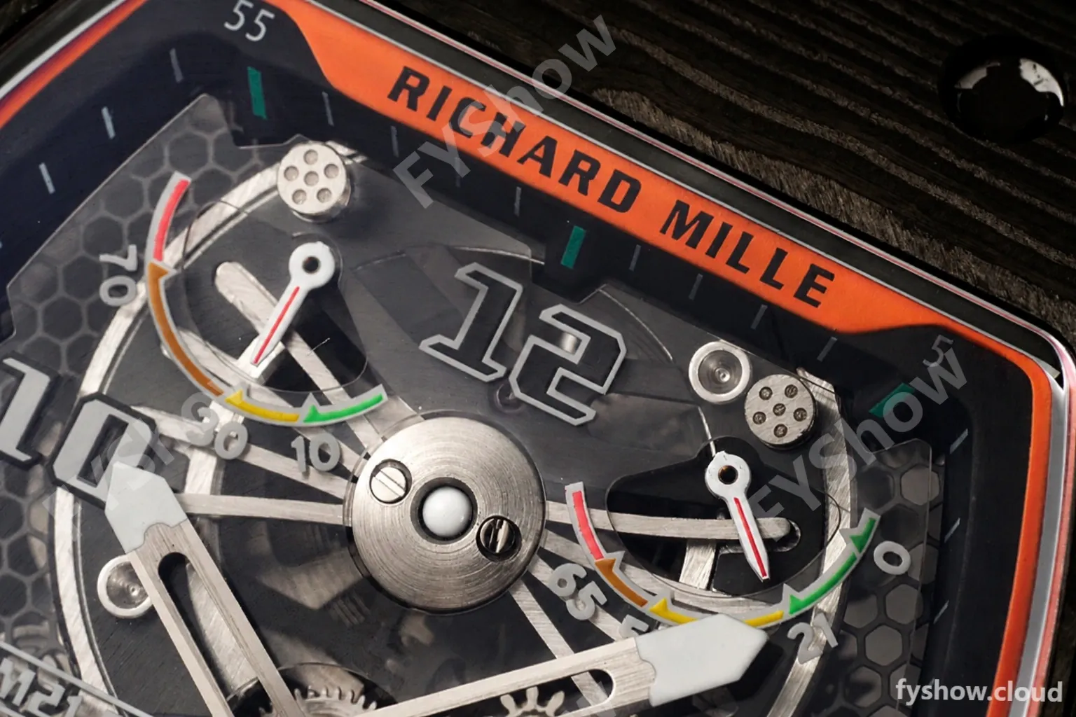 Richard Mille - RM021-02 Tourbillon CF/RU Green Black Skeleton RMF Tourb - Image 2
