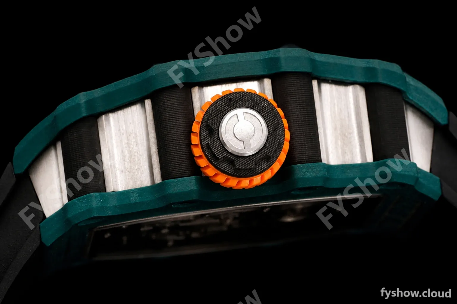 Richard Mille - RM021-02 Tourbillon CF/RU Green Black Skeleton RMF Tourb - Image 6