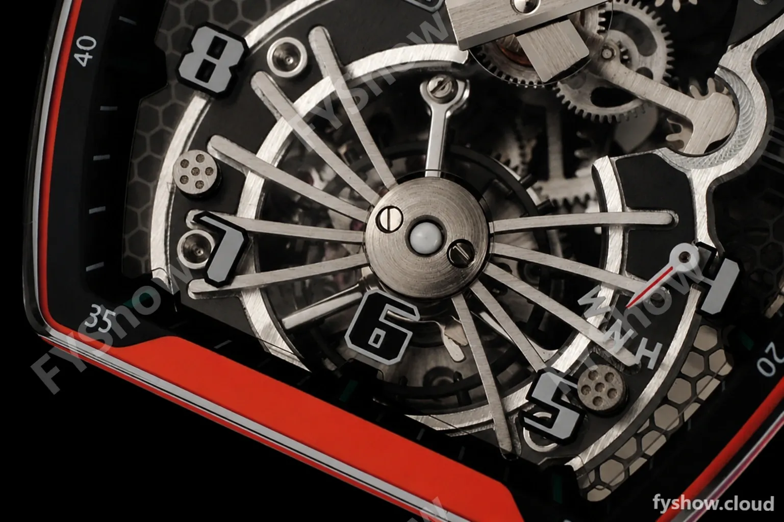 Richard Mille - RM021-02 Tourbillon CF/RU Green Black Skeleton RMF Tourb - Image 8