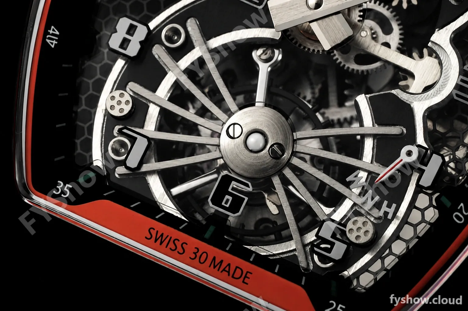 Richard Mille - RM021-02 Tourbillon CF/NY Green Orange Skeleton RMF Tourb - Image 9