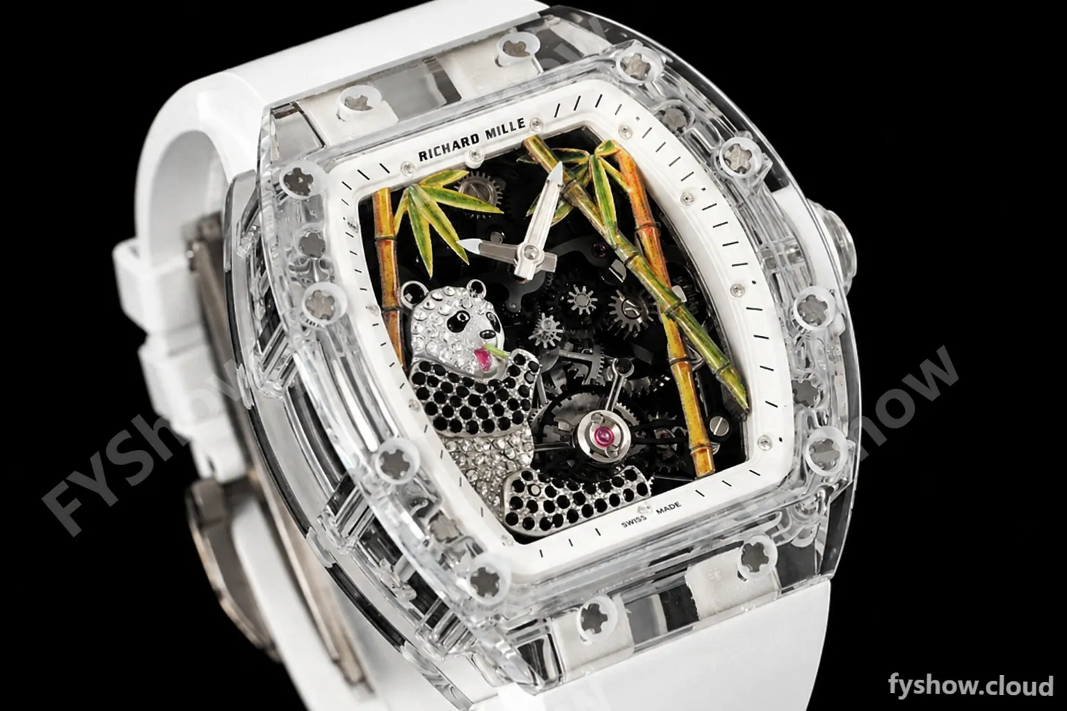 Richard Mille - RM026-01 Tourbillon Crystal Transparent Skeleton White RMF Tourb - Image 4
