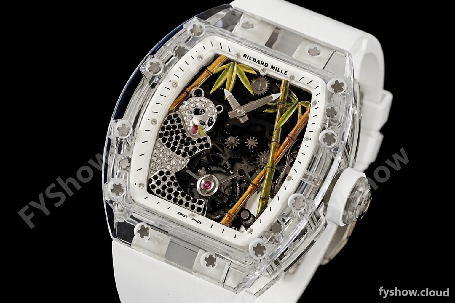 Richard Mille - RM026-01 Tourbillon Crystal Transparent Skeleton White RMF Tourb - Image 5