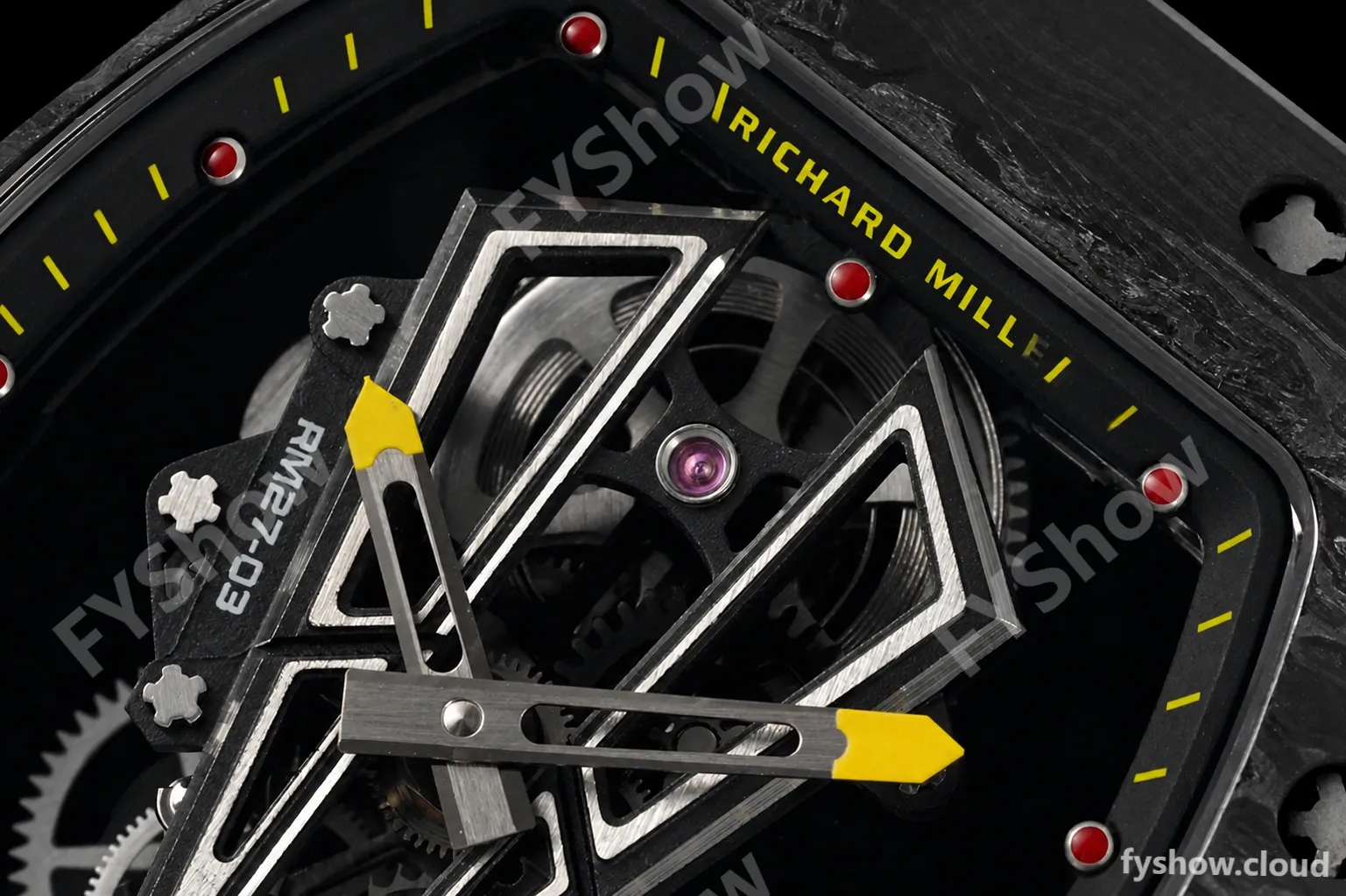 Richard Mille - RM027-03 Tourbillon Rafael Nadal NTPT/RU/Blk Skeleton RMF Tourb - Image 4