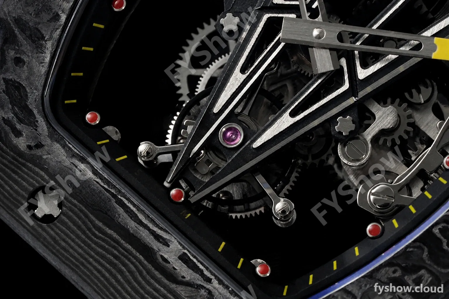 Richard Mille - RM027-03 Tourbillon Rafael Nadal NTPT/RU/Blk Skeleton RMF Tourb - Image 9