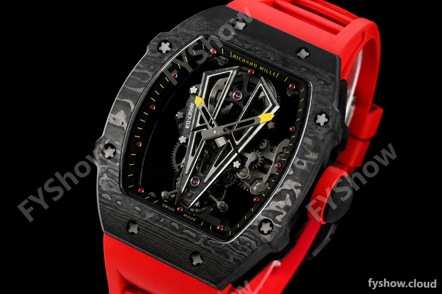 Richard Mille - RM027-03 Tourbillon Rafael Nadal NTPT/RU/Red Skeleton RMF Tourb - Image 2