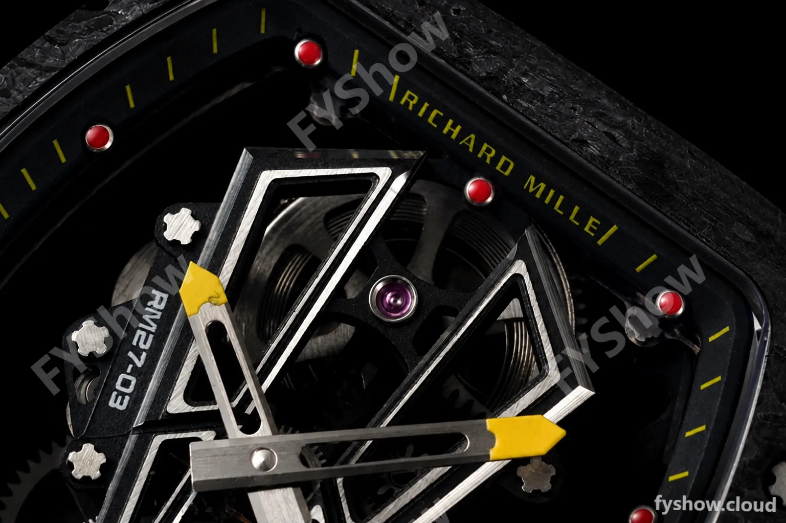 Richard Mille - RM027-03 Tourbillon Rafael Nadal NTPT/RU/Red Skeleton RMF Tourb - Image 4