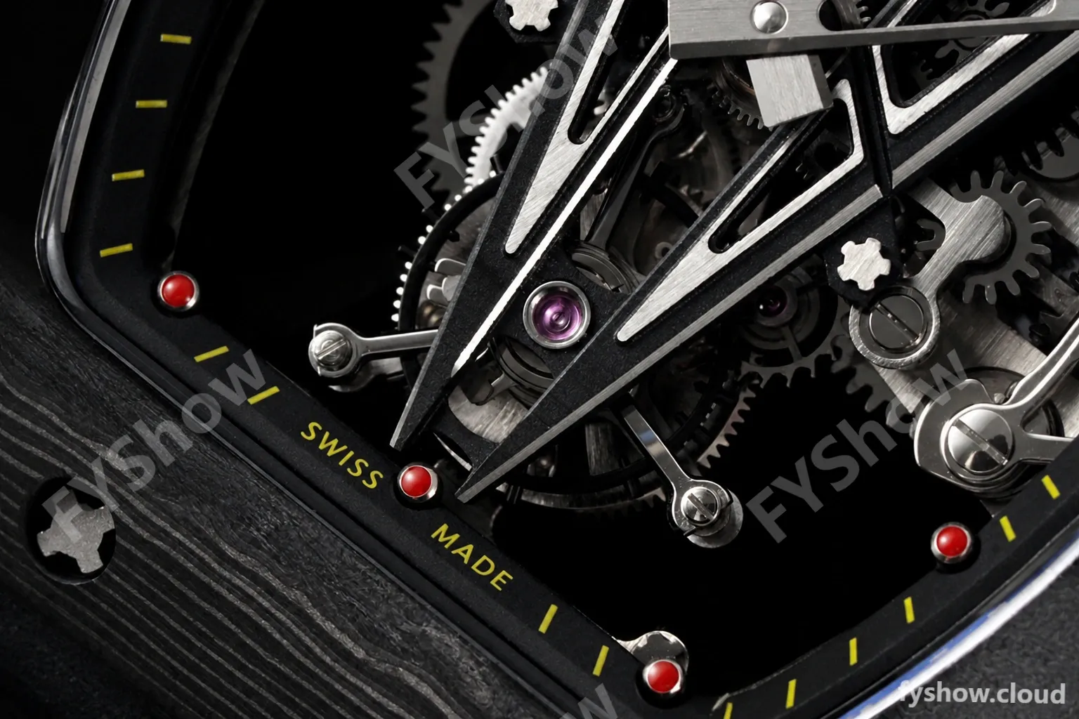 Richard Mille - RM027-03 Tourbillon Rafael Nadal NTPT/RU/Red Skeleton RMF Tourb - Image 7