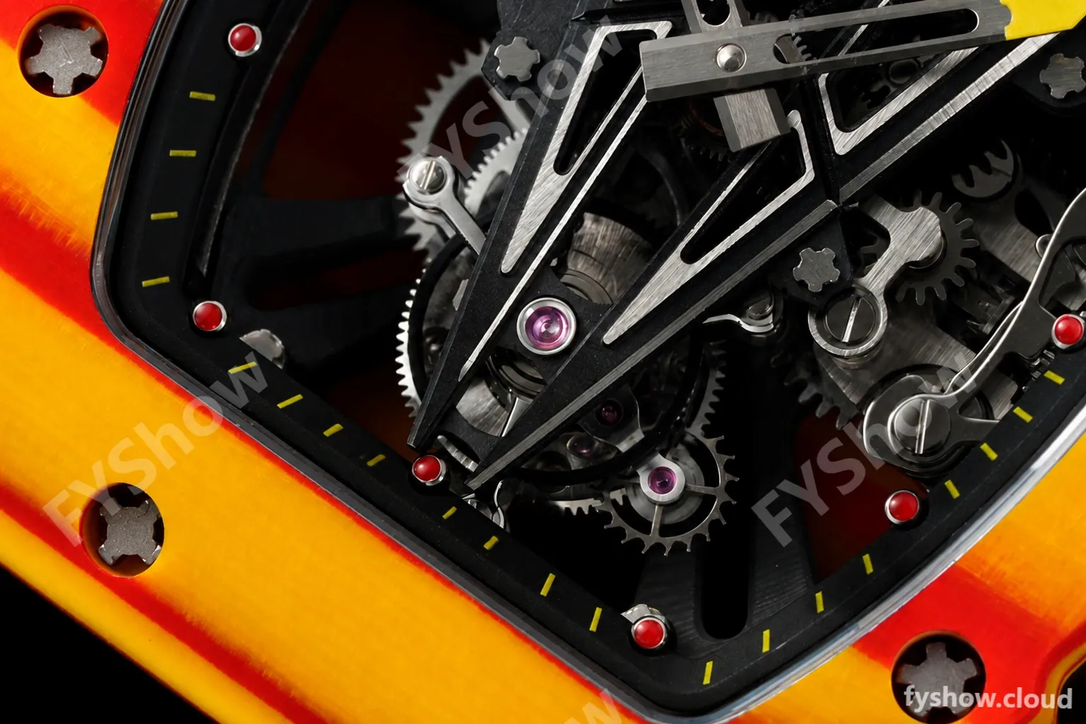 Richard Mille - RM027-03 Tourbillon Rafael Nadal NTPT/RU/Yelw Skeleton RMF Tourb - Image 6