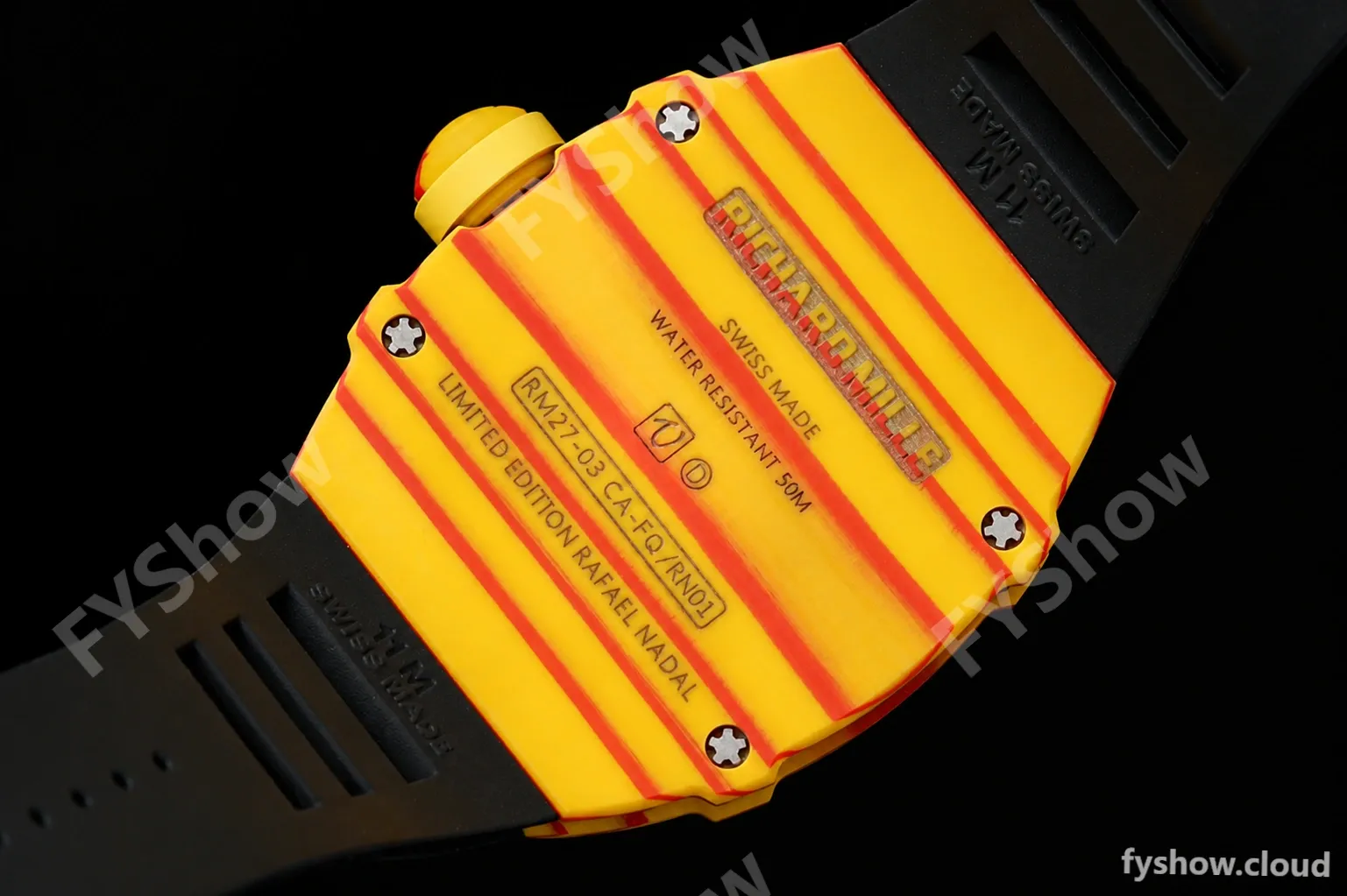 Richard Mille - RM027-03 Tourbillon Rafael Nadal NTPT/RU/Yelw Skeleton RMF Tourb - Image 7