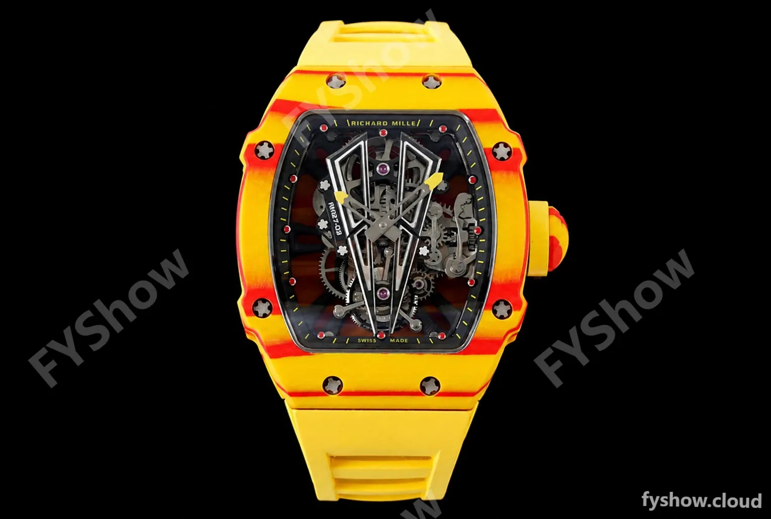 Richard Mille - RM027-03 Tourbillon Rafael Nadal NTPT/RU Skeleton Yellow RMF Tourb