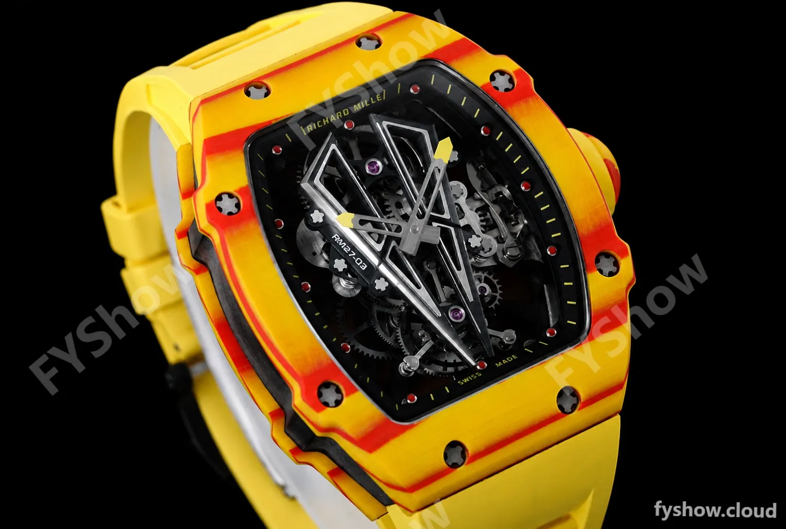 Richard Mille - RM027-03 Tourbillon Rafael Nadal NTPT/RU Skeleton Yellow RMF Tourb - Image 2