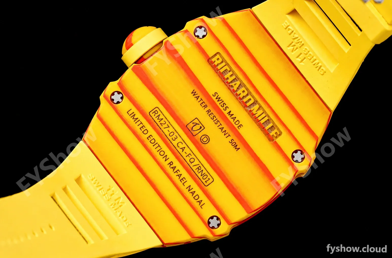 Richard Mille - RM027-03 Tourbillon Rafael Nadal NTPT/RU Skeleton Yellow RMF Tourb - Image 7