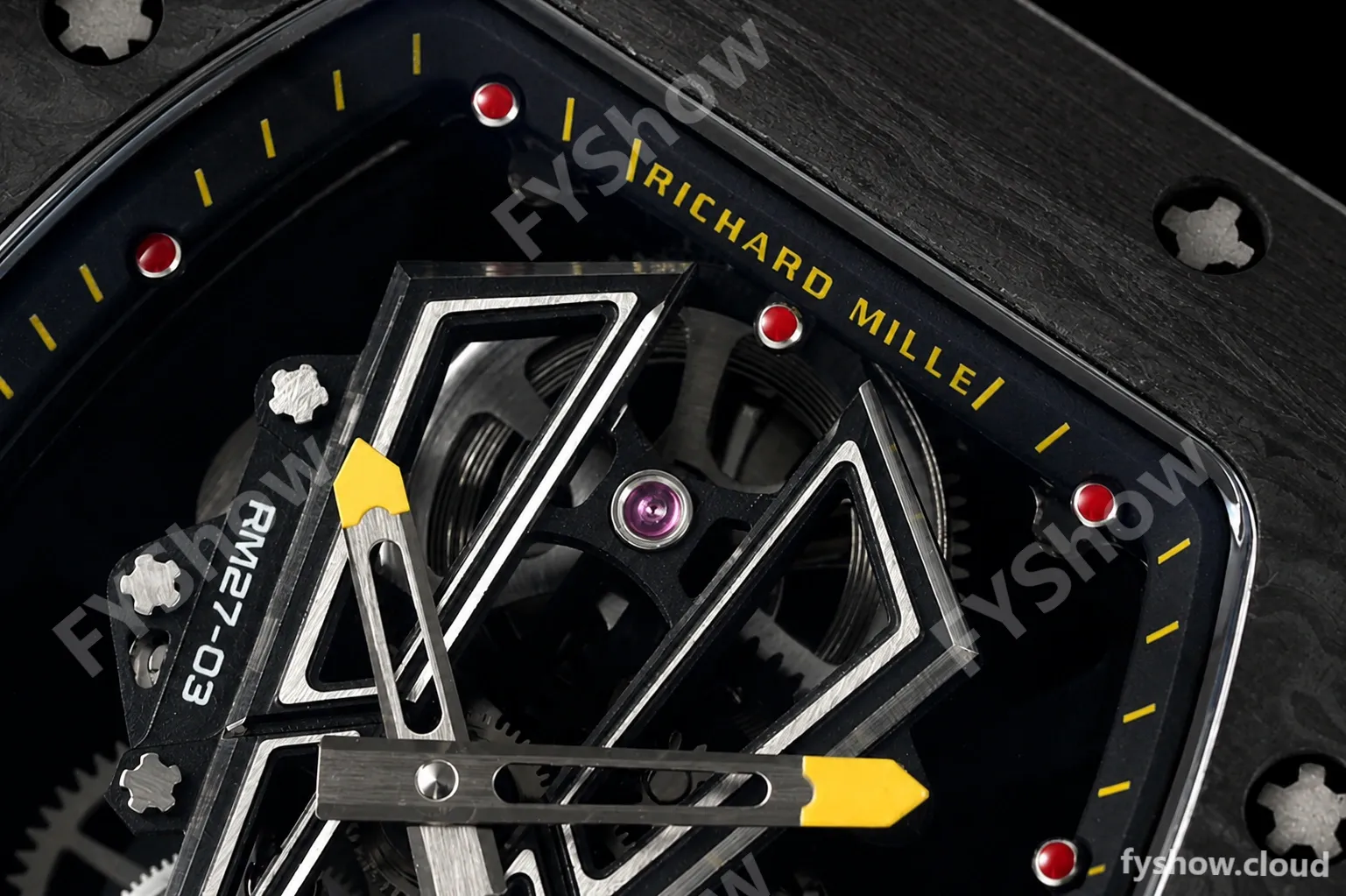 Richard Mille - RM027-03 Tourbillon Rafael Nadal NTPT/NY/Red Skeleton RMF Tourb - Image 2