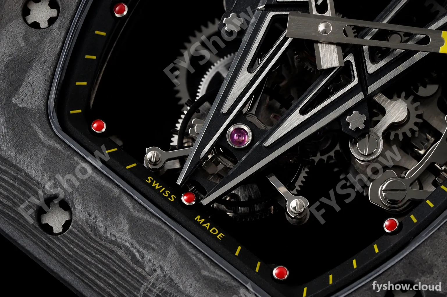Richard Mille - RM027-03 Tourbillon Rafael Nadal NTPT/NY/Red Skeleton RMF Tourb - Image 8