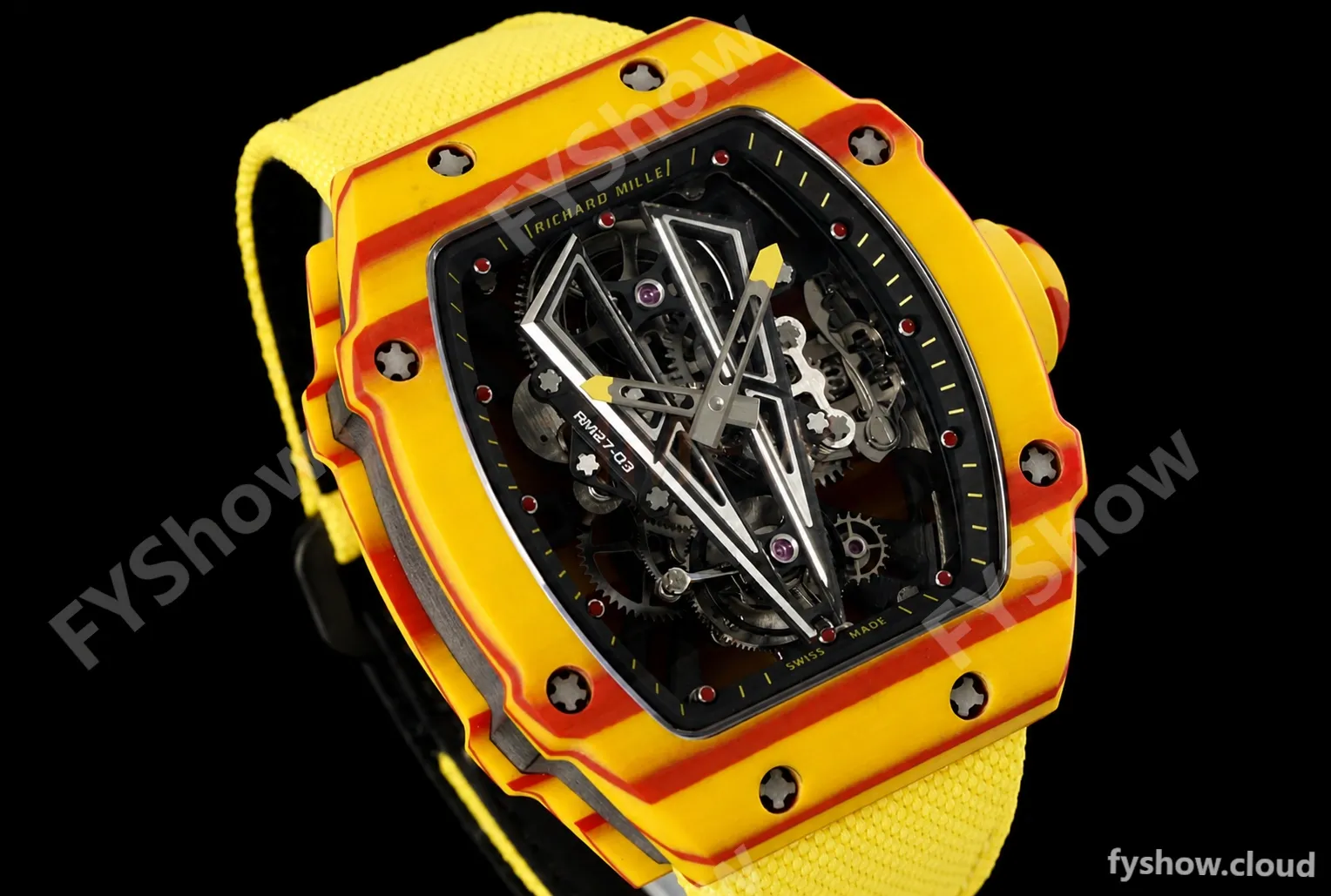 Richard Mille - RM027-03 Tourbillon Rafael Nadal NTPT/NY Skeleton Yellow RMF Tourb - Image 3