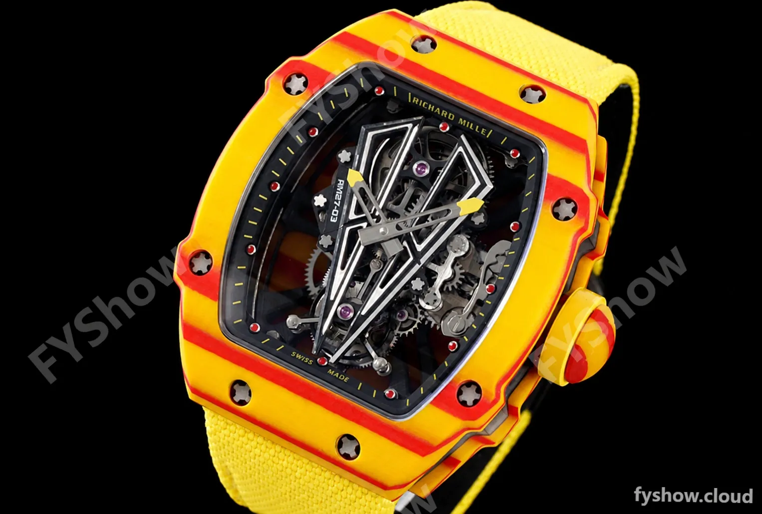 Richard Mille - RM027-03 Tourbillon Rafael Nadal NTPT/NY Skeleton Yellow RMF Tourb - Image 5