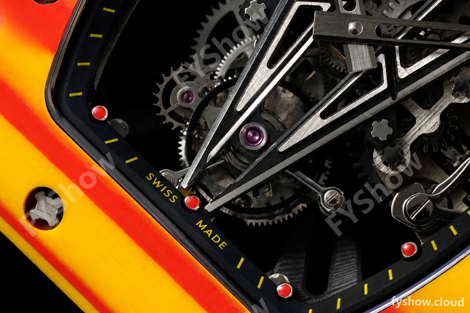 Richard Mille - RM027-03 Tourbillon Rafael Nadal NTPT/NY Skeleton Yellow RMF Tourb - Image 6
