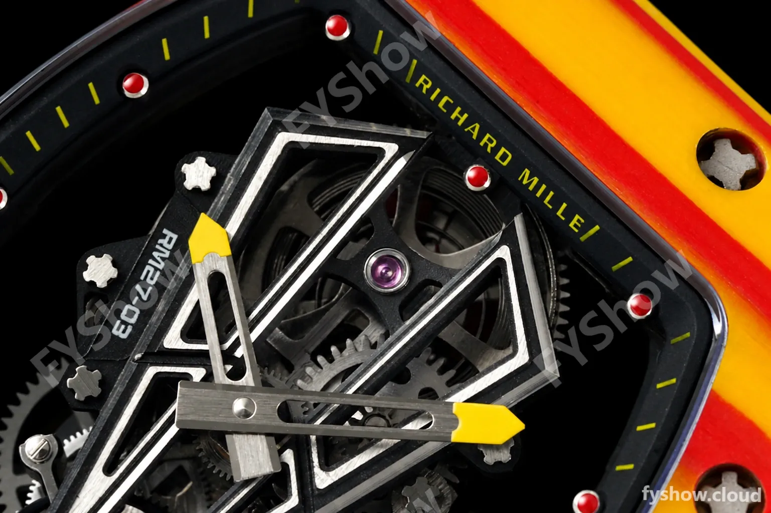 Richard Mille - RM027-03 Tourbillon Rafael Nadal NTPT/NY Skeleton Yellow RMF Tourb - Image 7