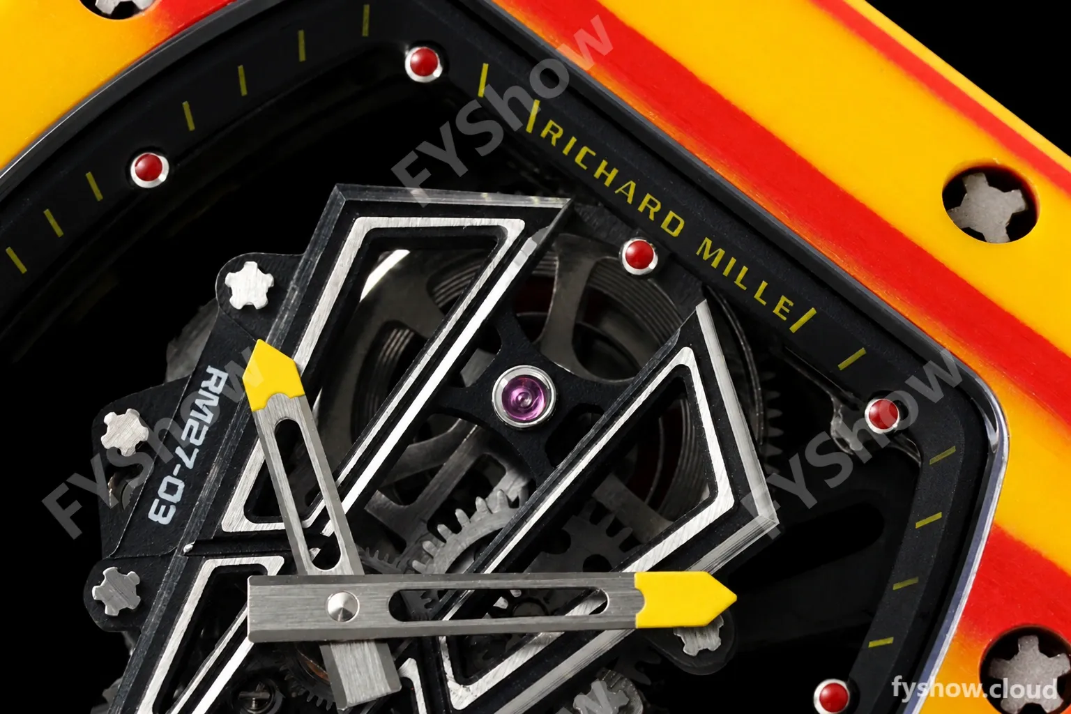 Richard Mille - RM027-03 Tourbillon Rafael Nadal NTPT/NY/Yelw Skeleton Orange RMF Tourb - Image 2