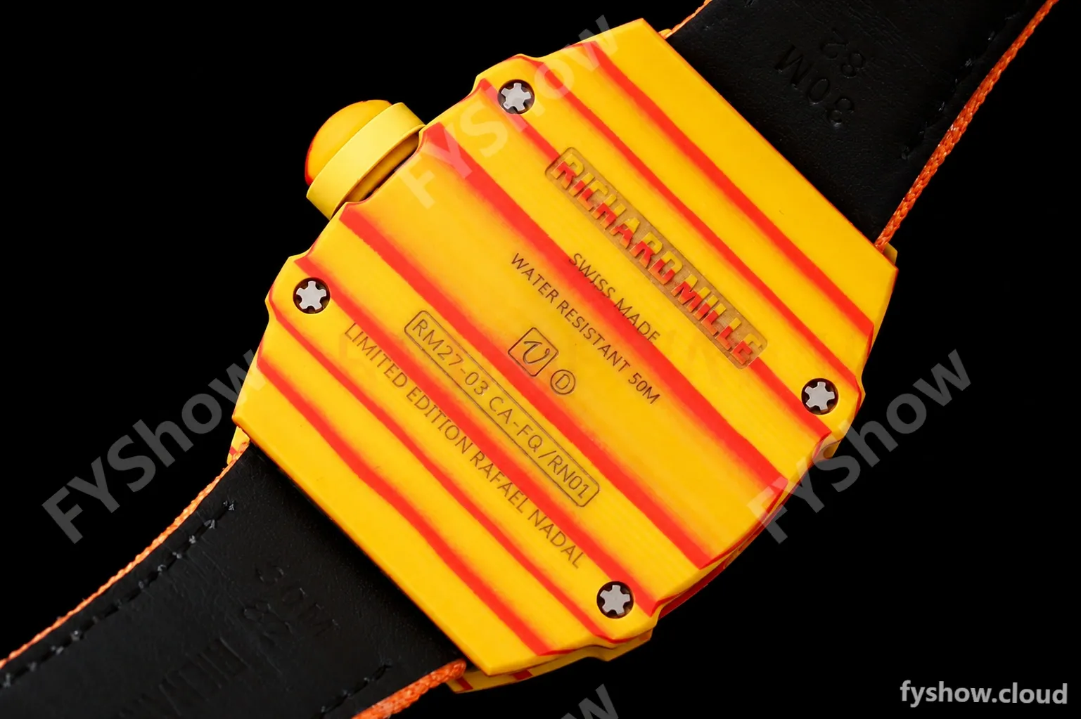Richard Mille - RM027-03 Tourbillon Rafael Nadal NTPT/NY/Yelw Skeleton Orange RMF Tourb - Image 8