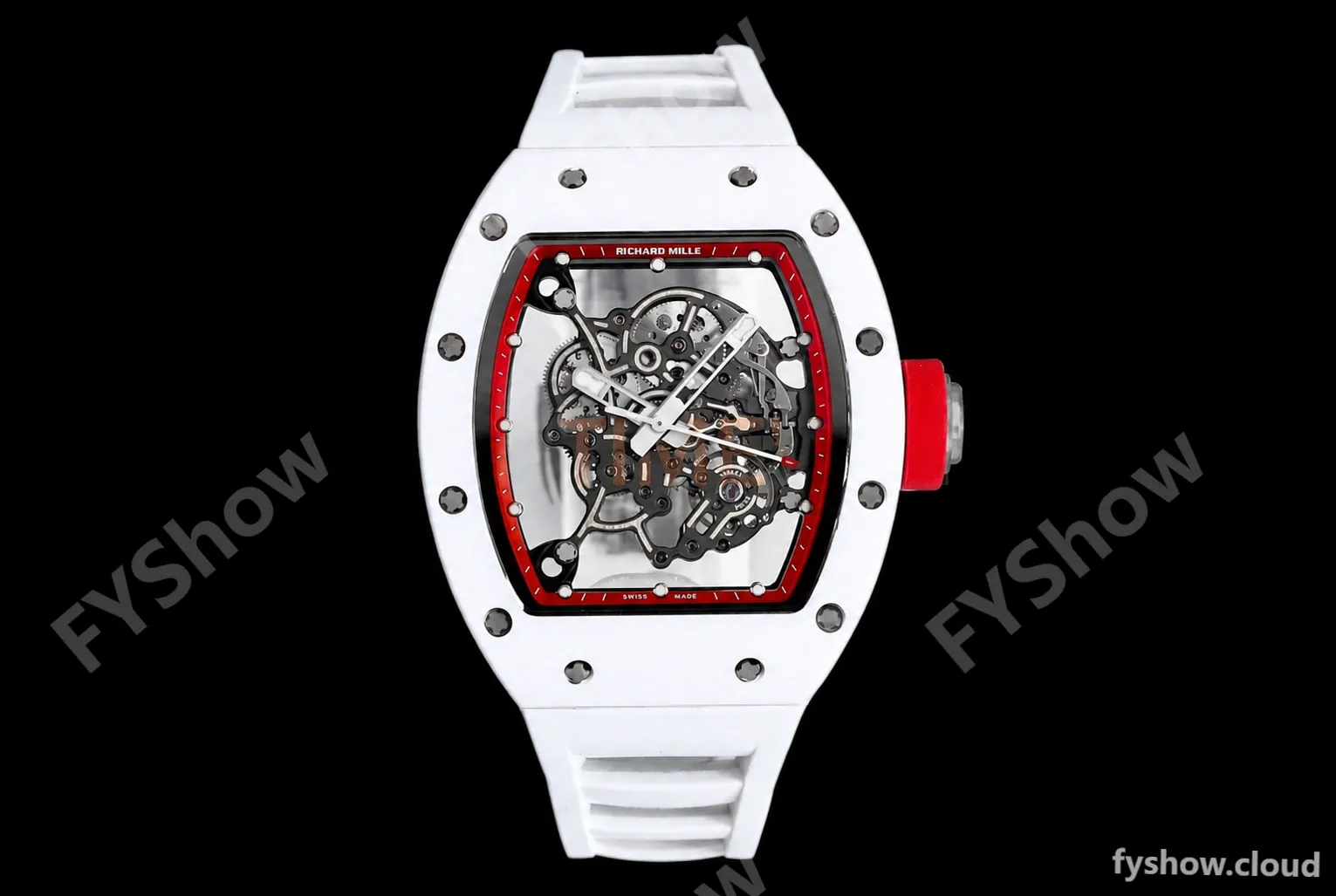 Richard Mille - RM055 Bubba Watson White CER/RU Red Skeleton BBRF RMUL2