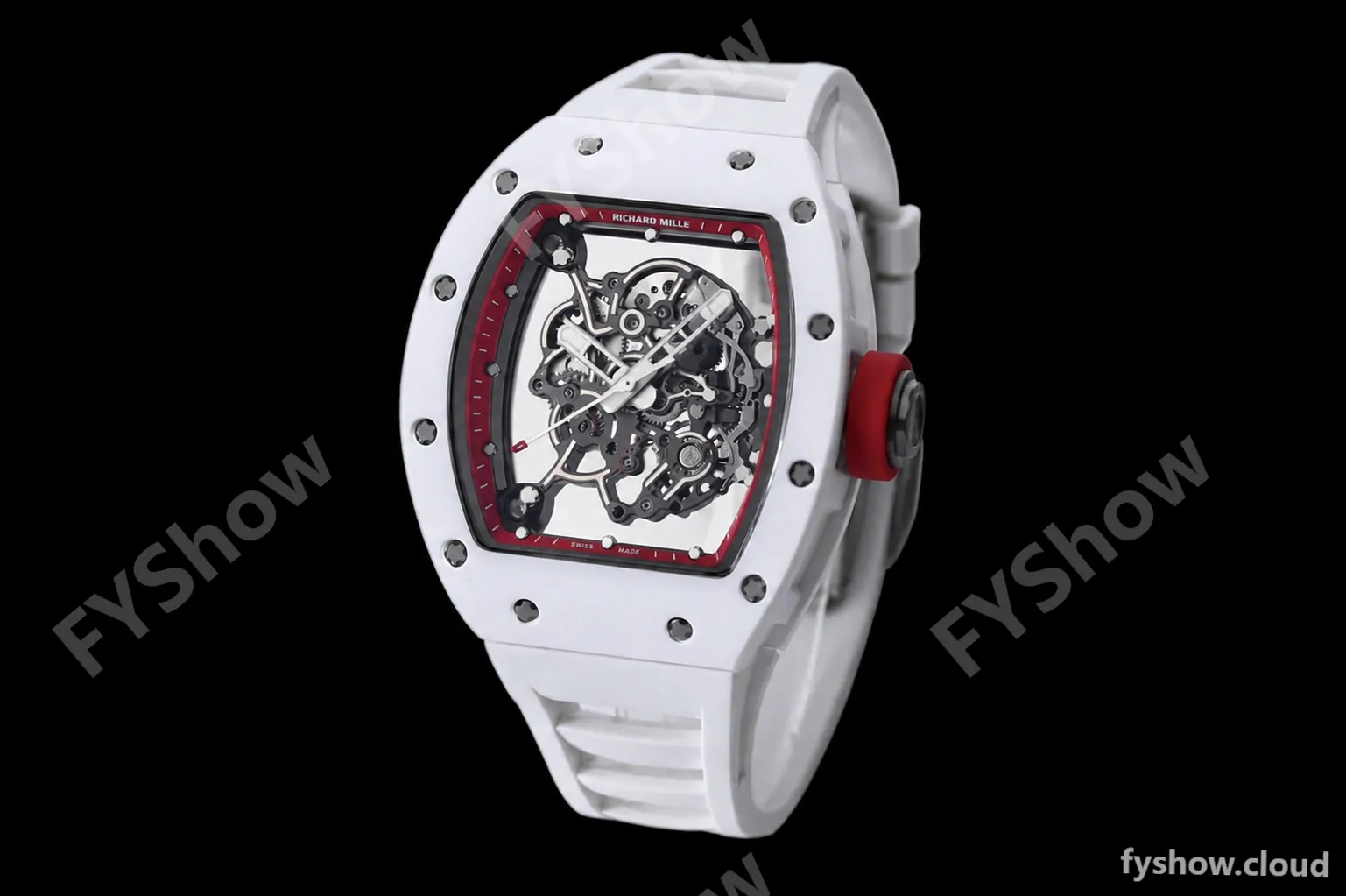 Richard Mille - RM055 Bubba Watson White CER/RU Red Skeleton BBRF RMUL2 - Image 3
